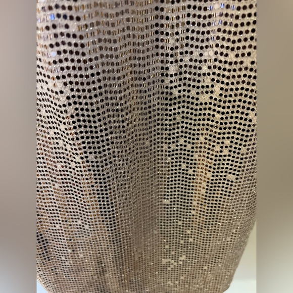 Champaign Sequin Long sleeved Dress (Size Small) - Picture 6 of 7